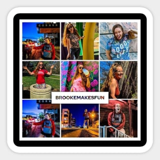 BrookeMakesFun collage 2 Sticker